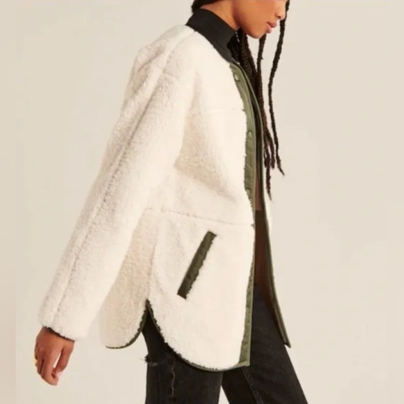 Abercrombie & Fitch Sherpa Liner Jacket, Size M - Picture 2 of 15